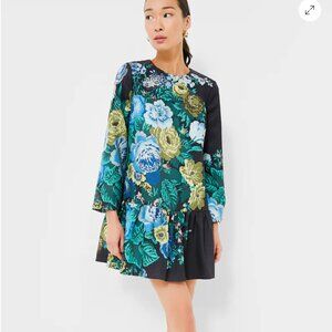 Tuckernuck Black Verdant Floral Pierce Dress - Size XXL
